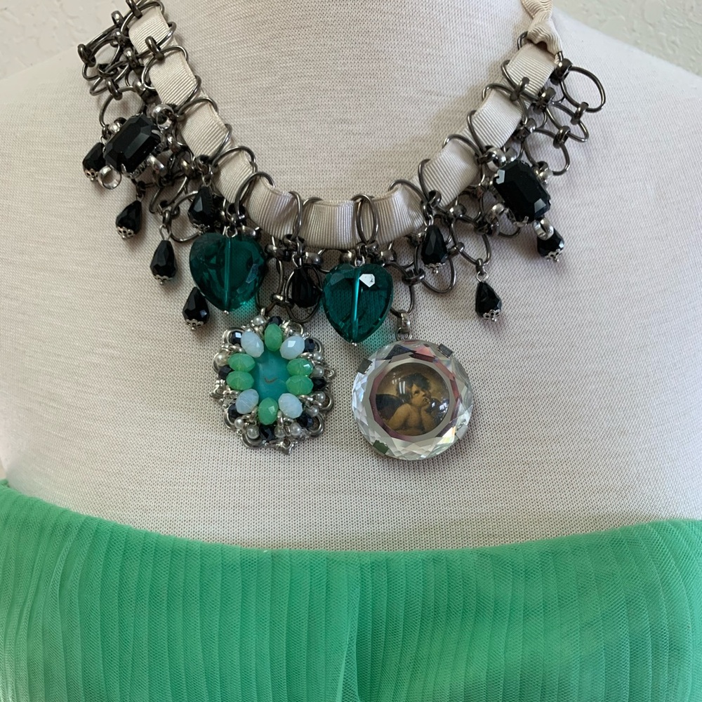 Victorian charm necklace